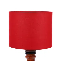 Tucasa NTU-162 B-22 Table Lamp with Wood Base (Red) image 4