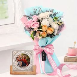 Blossoming Love Personalized Frame With Blooms-image-57