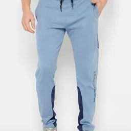Duke Blue Blended Regular Fit Solid Trackpants-image-28