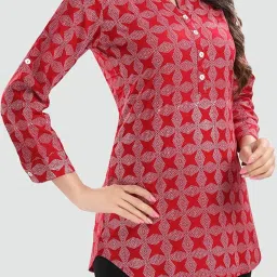 Saree Swarg Red Printed Tunic image 5