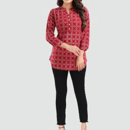 Saree Swarg Red Printed Tunic image 4