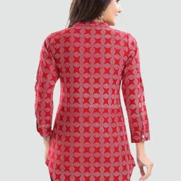 Saree Swarg Red Printed Tunic image 2