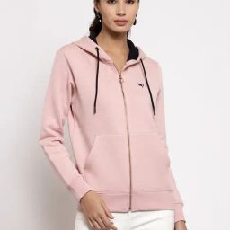 Global Republic Pink Slim Fit Hoodie-image-80
