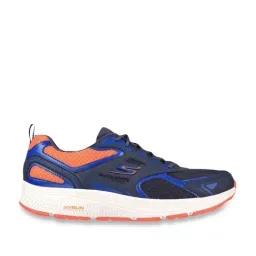 Skechers Men's GO RUN CONSISTENT - VESTIGE Navy Orange Running Shoes-image-56