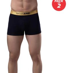 UnderJeans by Spykar Navy Trunks - Pack of 2-picture-30