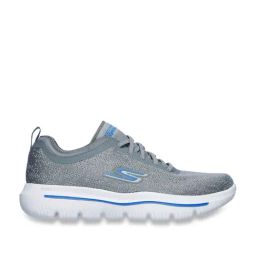 Skechers Men's GO WALK EVOLUTION ULTRA-LOGIC Grey Blue Walking Shoes-image-37