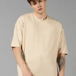 UrGear Beige Crew T-Shirt-picture-34