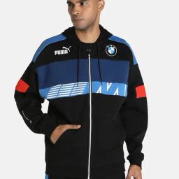 Puma Motorsport Black Full Sleeves Hooded Jacket-image-8
