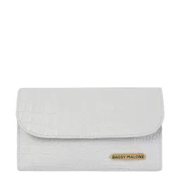 Bagsy Malone Croco White Animal Effect Small Wallet-29
