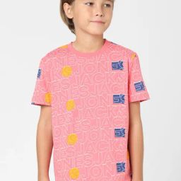 Jack & Jones Junior Pink Printed  T-Shirt-picture-43