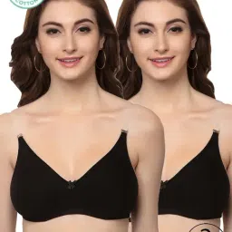 Inner Sense Black Full Coverage Backless Bra - Pack of 2-picture-46