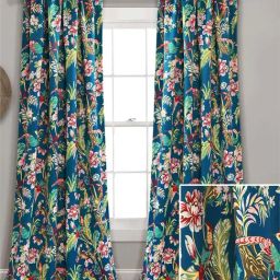 Urban Space Blue Polyester 9 Ft. Long Door Curtain With Stainless Steel Rings-image-23