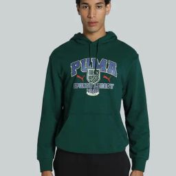 Puma Dark Myrtle Cotton Regular Fit Printed Sports Hoodie-image-25