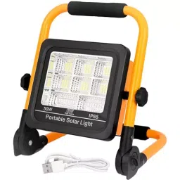 GIGAWATTS Solar Flood Light 50 W Smart Bright Multi-Functional Cool White, GW-RFL01-43