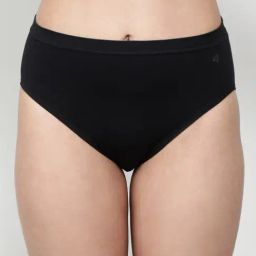 Jockey Black Plain Hipster Panty-image-4
