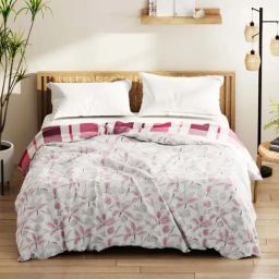 Bianca Denim Feel White Fabric 192 TC 150 GSM Double Comforter-41