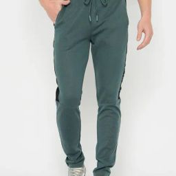 Duke Green Blended Regular Fit Solid Trackpants-image-88