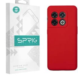 Sprig Liquid Silicone Back Cover for Oneplus 10 Pro 5G (Red)-44