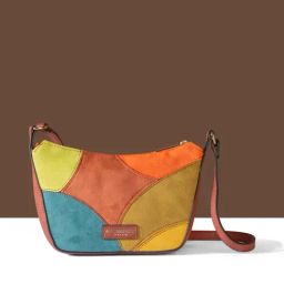 Accessorize London Brown Color Block Sling Handbag image 5