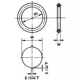 NOK O-Ring, P Series 8.40.15 mm FKM-70 (4 Types D) Fluoro Rubber Static & Dynamic, 4DP340 image 2