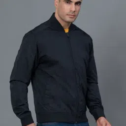 Red Tape Black Regular Fit Solid Jacket image 3