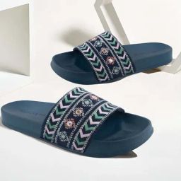 Red Tape Women's Navy Slides-picture-7
