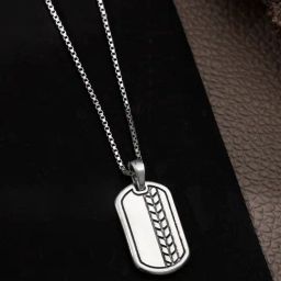GIVA 925 Oxidized Silver Everlasting Pendant With Box Chain-image-9