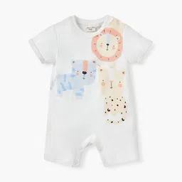 Juniors by Babyshop Infant Boys Printed Cotton Romper-image-72