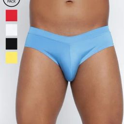 Basiics By La Intimo Multicolored Comfort Fit Briefs - Pack Of 5-picture-45