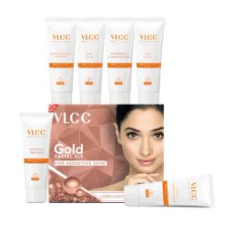 VLCC Gold Facial Kit for Sensitive Skin - 60 gm-43