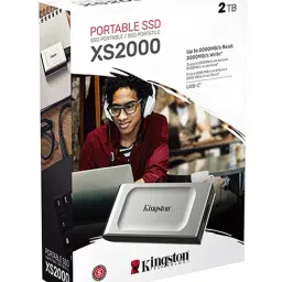 Kingston SXS2000 2TB Portable External SSD (Silver) , Read/Write speeds up to 2,000MB/s image 4