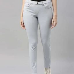 Go Colors! Grey Mid Rise Jeggings-image-89