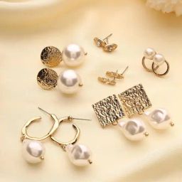 Priyaasi White Contemporary Stud Earring-14