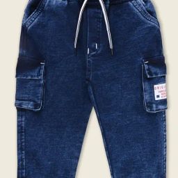 Wish Karo Kids Blue Printed Jeans-image-86