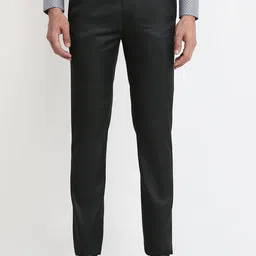 Park Avenue Men Slim Fit Low-Rise Flat-Front Regular Trousers-picture-6