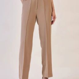 Powersutra Brown Polyester Straight Fit Trouser-image-63