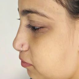 Arte Jewels 925 Sterling Silver Oxidized Plain Nose Ring for Women & Girls-image-90