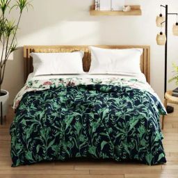 Bianca Denim Feel Green & Blue Fabric 192 TC 150 GSM Double Comforter-picture-21