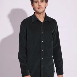 SELECTED HOMME Dark Green Regular Fit Shirt-image-79