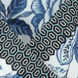 Allen Solly Blue & White Floral Pocket Square image 4