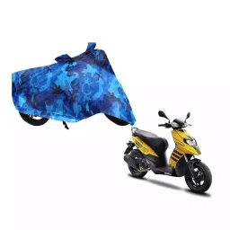 Auto Pearl Waterproof Two Wheeler Cover For Aprilia Storm 125 (Blue)-image-7