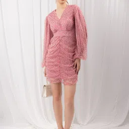 Stylecast X Hersheinbox Sequined Net Sheath Mini Dress image 5