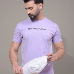 Crimsoune Club Men Typography Printed Round Neck Cotton Slim Fit T-shirt-image-40