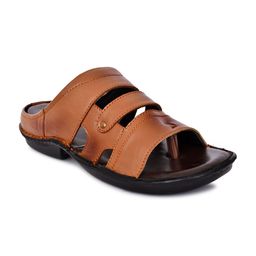 ROYAL CRUZZ Men Leather Comfort Sandals-image-88