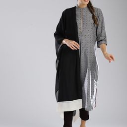 W Black Printed Dupatta-image-12