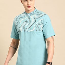 Anouk Men Pure Cotton Abstract Printed Kurta-32