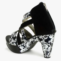 Glitzy Galz Printed Block Heels image 3