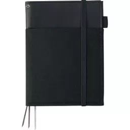 Kokuyo 210 mm A5 B-Lined Synthetic Leather 2-Book Ring Notebook Cover, No-V685B-D-18
