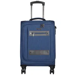 Kenneth Cole Blue 8 Wheel Small Soft Cabin Trolley - 37 cm-48