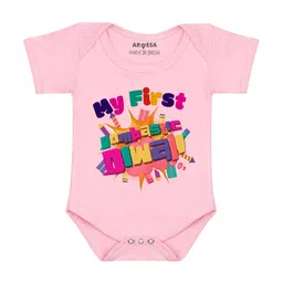 Arvesa My First Diwali Printed Bodysuit-image-96